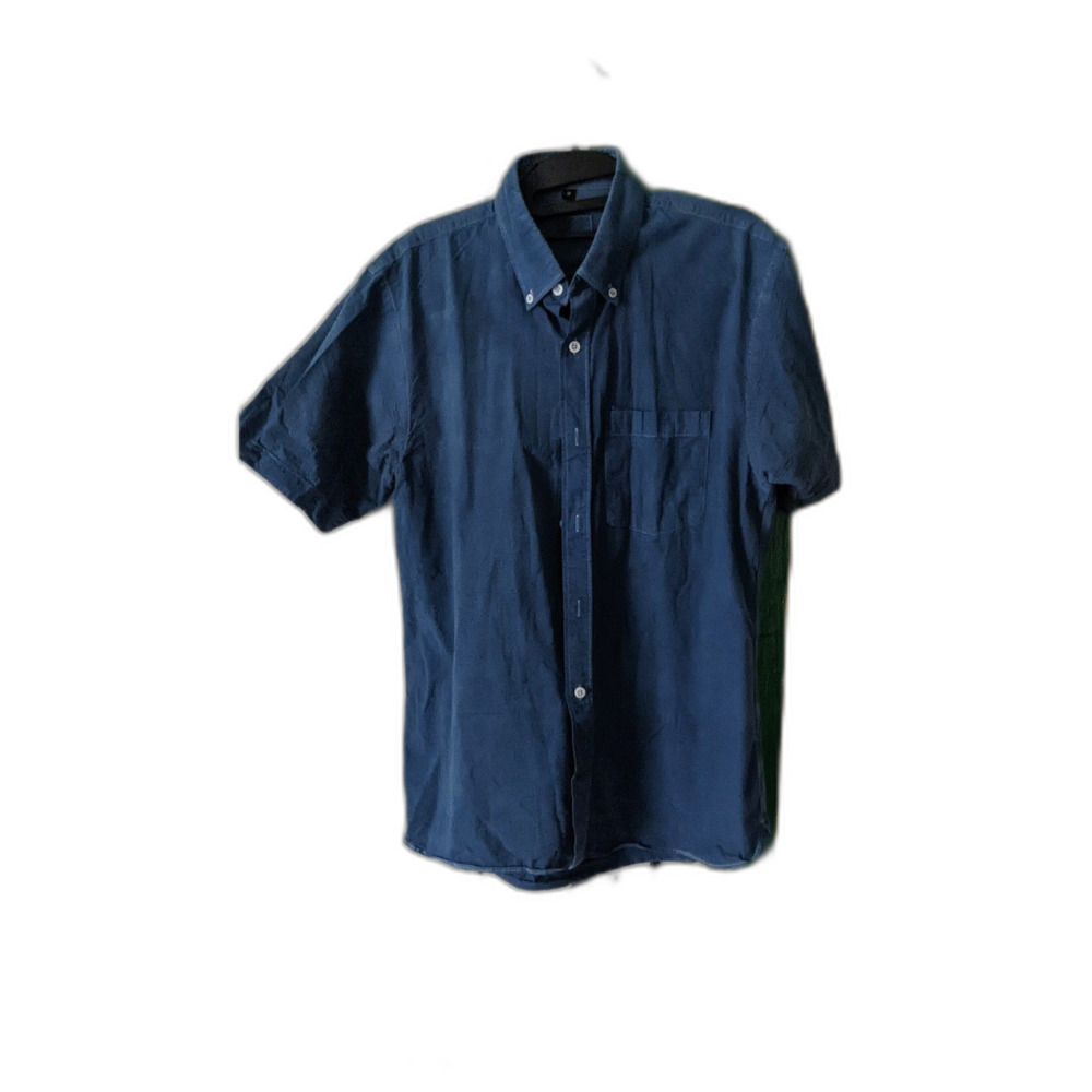 Apolis Global Citizen blue short sleeve medium shirt button down